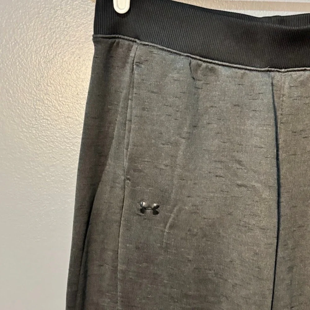 Under Armour Sweatpants Mens Medium Gray Polyester ColdGear Loose Fleece Joggers